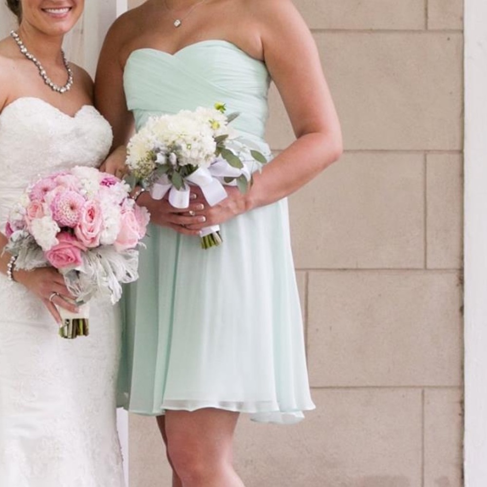 ANN TAYLOR Silk Bridesmaid Dress SIZE 4, Mint